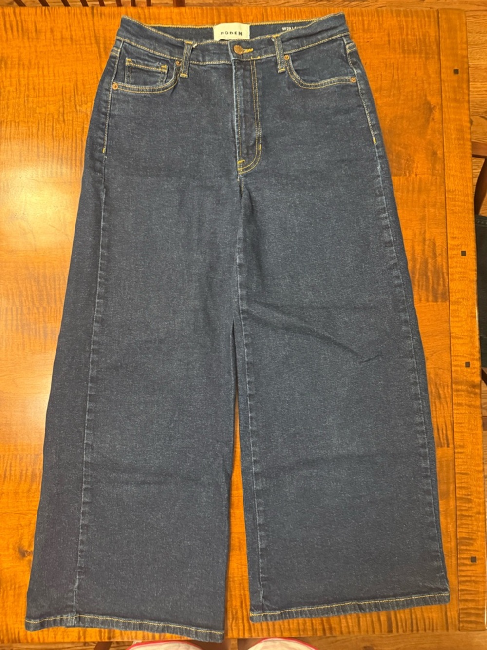 Boden Wide-Leg Jeans in Dark Blue Denim